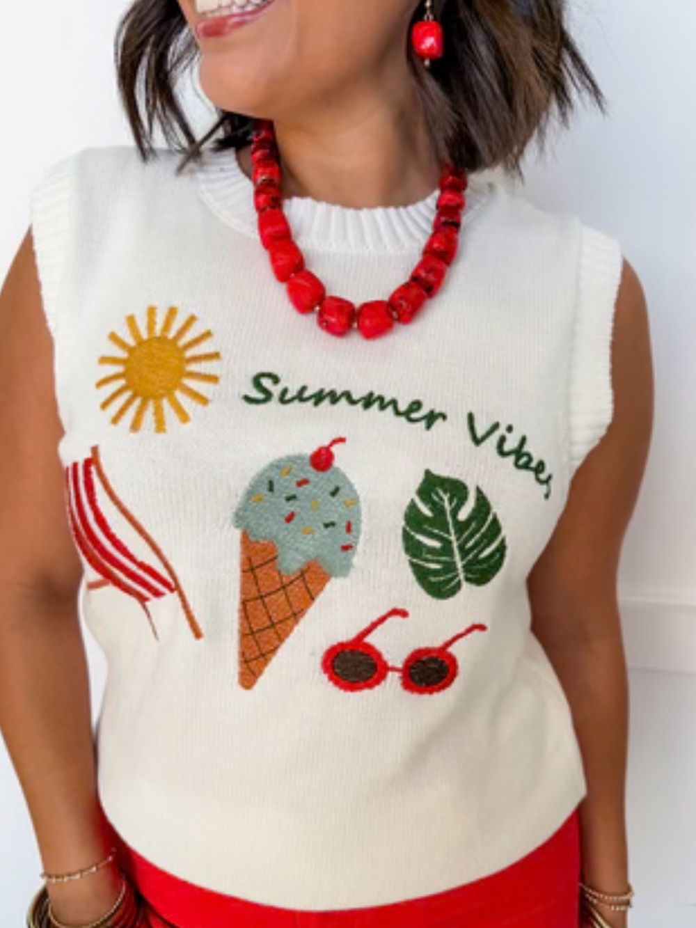 NWT Anniewear Summer Vibes Vest ☀️ - Picture 3 of 5